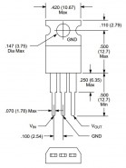 NTE-1904 +Pos 3 Term Voltage Regulator, 3.3V, 1A