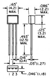 NTE-2369 Digital w/2 Built–In 4.7k Bias Resistors (NPN)