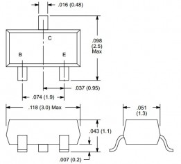 NTE-2415 Digital w/2 Built–In Bias 10k Resistors (PNP)