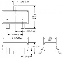 NTE-2416 Digital w/2 Built–In Bias 22k Resistors (NPN)