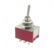 PHIL-3010026 Mini Toggle Switch MOn/Off/MOn - 3PDT 5A 125Vac