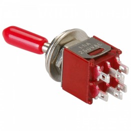PHIL-3010052 Sub-Mini Toggle Switch On/MOn - DPDT 3A 125Vac