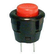 PHIL-302295 Push Button Switch - Red - SPST Off/MOn 3A 125Vac