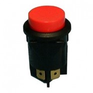 PHIL-30755 Round Push Button Switch - Red - SPST 16A 125Vac