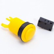 PHIL-30785 Push Button Game Switch - Yellow - SPDT 10A 125Vac
