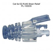 PLA-100035 Clear Strain Relief for EZ-RJ45 Cat 5e (50/pk)