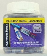 PLA-202010J EZ-RJ45 CAT6 Connectors. (100/Jar)
