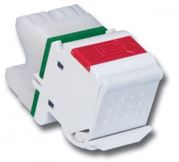 SIE-MX502 MAX Module, Angled, CAT5e - White