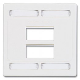 SIE-MXFPD0602 MAX Face plate Double Gang - 6 port - White