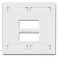 SIE-MXFPD0680 MAX Face plate Double Gang - 6 port - Light Ivory