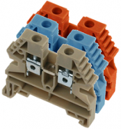 WIE-5550310536 WKM2.5/15 - Micro Modular Feed Thru Block - Blue