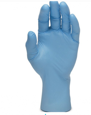 555-3412 Blue Nitrile Gloves, P/F , 5 mil, Large - 1000/case