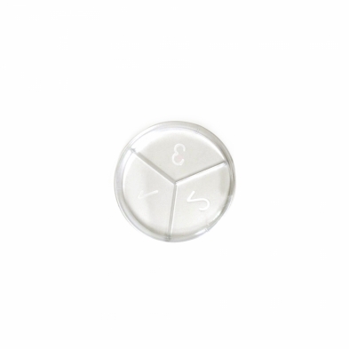 663-817-PACK Westlab Petri Dish 3 Compartment, 100 x 15mm - Pack of 20