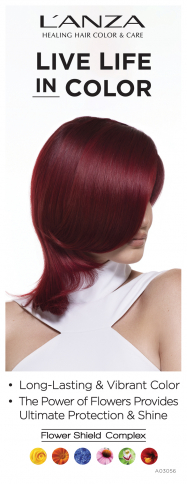 A03056 L'ANZA Acrylic Sign Insert, Live Life In Color