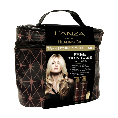 A91144 Keratin Healing Oil Train Case (Products not included).