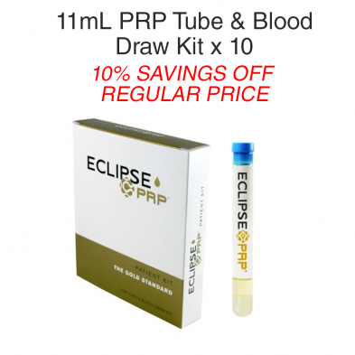 ECLPRP1000CAN10PK 11ml PRP Tube & Blood Draw Kit 10 Pack