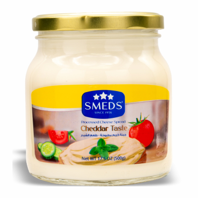 10-426-2 SMEDS PROC CHEDDAR TASTE CHEESE 6/500 GR