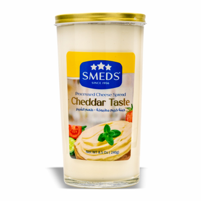 10-428-2 SMEDS PROC CHEDDAR TASTE CHEESE 12/240 GR