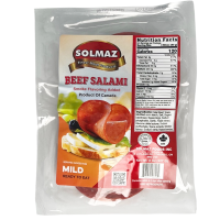 12-162-2 SOLMAZ BEEF SALAMI MILD 10/8 OZ