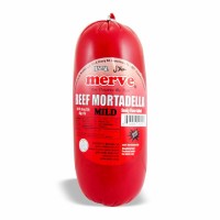 12-181-2 MERVE HALAL BEEF MORTADELLA PLAIN 12/1 LB