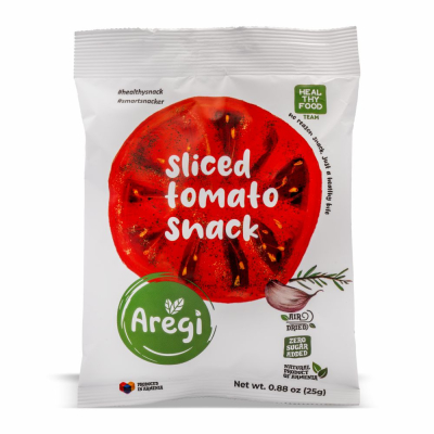 20-334-1 AREGI SPICED TOMATO SNACK 12/25 GR