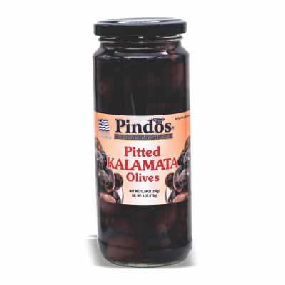 21-224-2 PINDOS KALAMATA PITTED OLIVE 12/7.4OZ