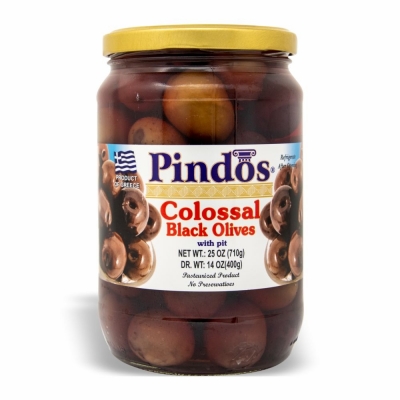 21-226-2 PINDOS BLACK COLOSSAL OLIVE 6/400 GR