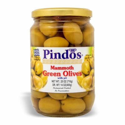 21-227-2 PINDOS GREEN MAMOUTH OLIVE 6/400 GR