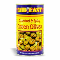 21-452-2 M.E. GREEN CRACKED OLIVE HOT 6/43 OZ