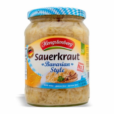 28-464-1 HENGST BAVARIAN WINE SAUERKRAUT 12/24 OZ