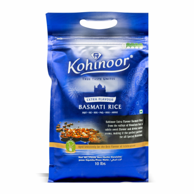 33-183-1 KOHINOOR EX FLAVOUR BASMATI RICE 4/10 LB