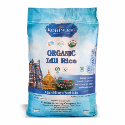 33-190-1 KOHINOOR IDLLY ORGANIC RICE 20 LB