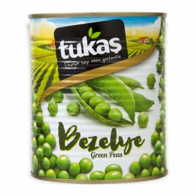 36-181-1 TUKAS GREEN PEAS IN CAN 12/1 KG