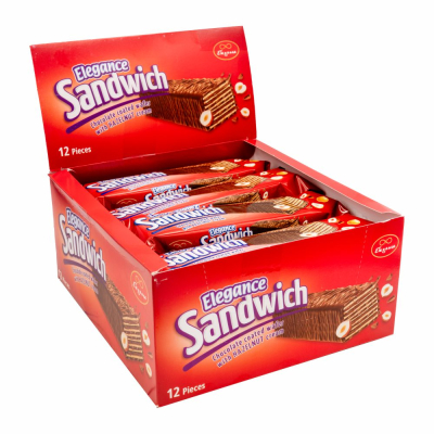 37-622-1 ELEGANCE SANDWICH HAZELNUT WAFER 6/12/50 GR