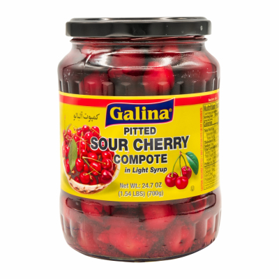 41-285-1 GALINA PITTED SOUR CHERY "compot" 12/24 OZ