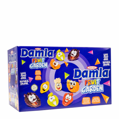 44-126-1 DAMLA GUMMY FRUIT GARDEN 6x12/80 GR