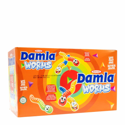 44-128-1 DAMLA GUMMY WORM 6x12/80 GR