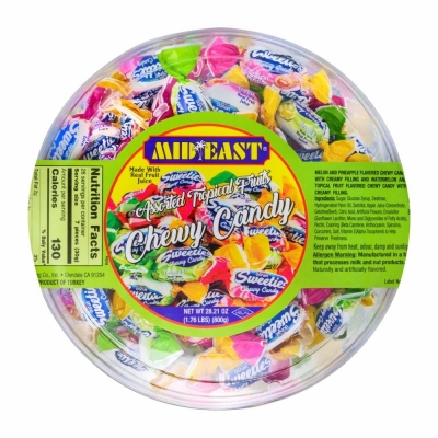 44-166-1 ME  DAMLA TROPICAL   FRUIT CANDY 8/800 GR