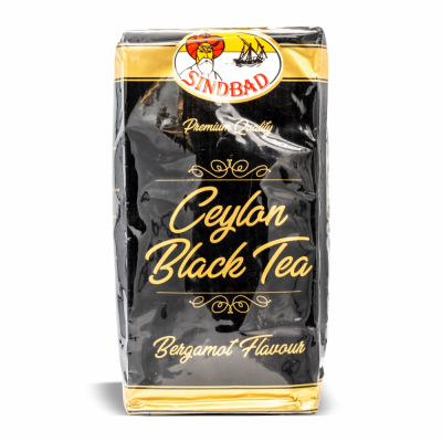 45-136-1 SINDBAD BLACK  CEYLON TEA/BERGAMOT 12/500 GR