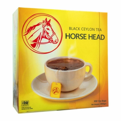 45-197-1 HORSE HEAD CEYLON TEA BAGS 24/100 PC