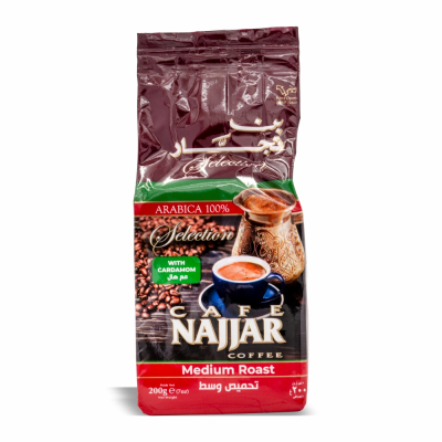 46-207-1 NAJJAR COFFEE MEDIUM RST EX CARDAMOM 20/200 GR