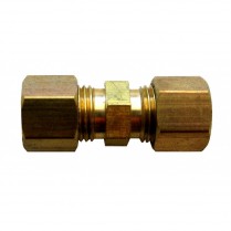 FD-300 1/4" x 1/4" Brass Compression Union