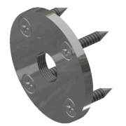 00003211-Z Dampener Mount Plate w. Scrws-Zinc