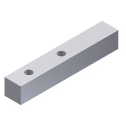 0105.00107 Concealed Floor Guide Block-Wht Delrin