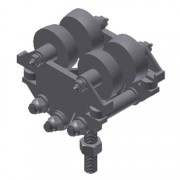 10711 3/4-Ton I-Beam Trolley (1,500lbs Cap) [Beam Size]-USP