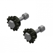 1285P256 Idler Sprocket Assembly w. Shaft [2 ea.]-Zinc