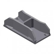  Floor Center Stop, Powder Coat Pebble Tan