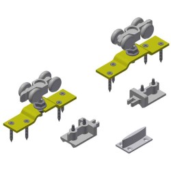2-1P-A Hardware Pack: Trucks (Pr.) w/ Top Plate, Stops
