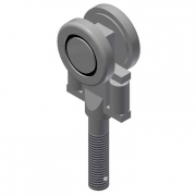 2035.00563 Two Wheel Carrier, 125 lb. Cap,  ½” Thread -Ptd.