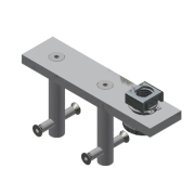 25B442SWTK-WD Keeper, Swivel, & Top Plate [Wood Door]-Zinc